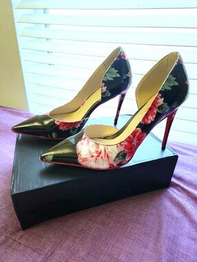 Extra Wide Size 12 (Custom Size) Red Bottom Stiletto 4.3 inch Heel Pumps - NEW